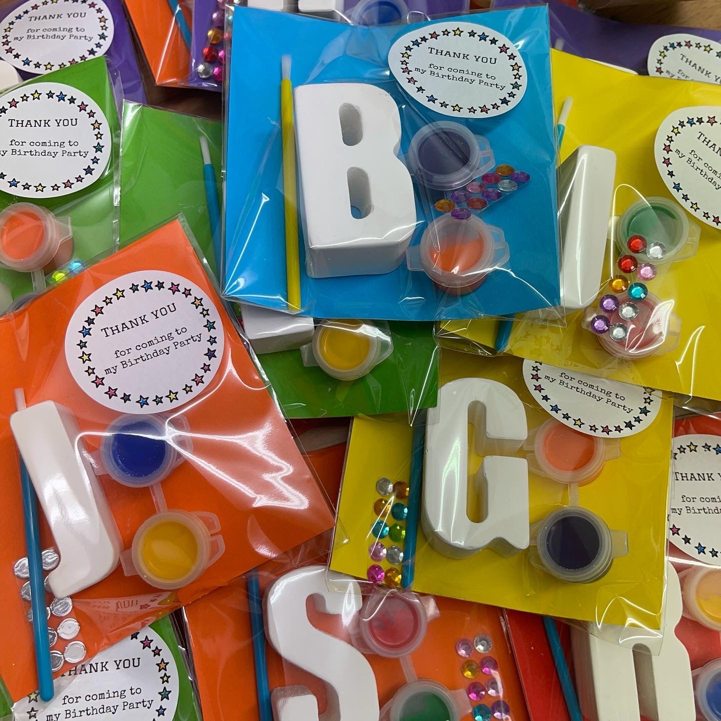 Initial Letter Kits -Personalised Party Bag Fillers