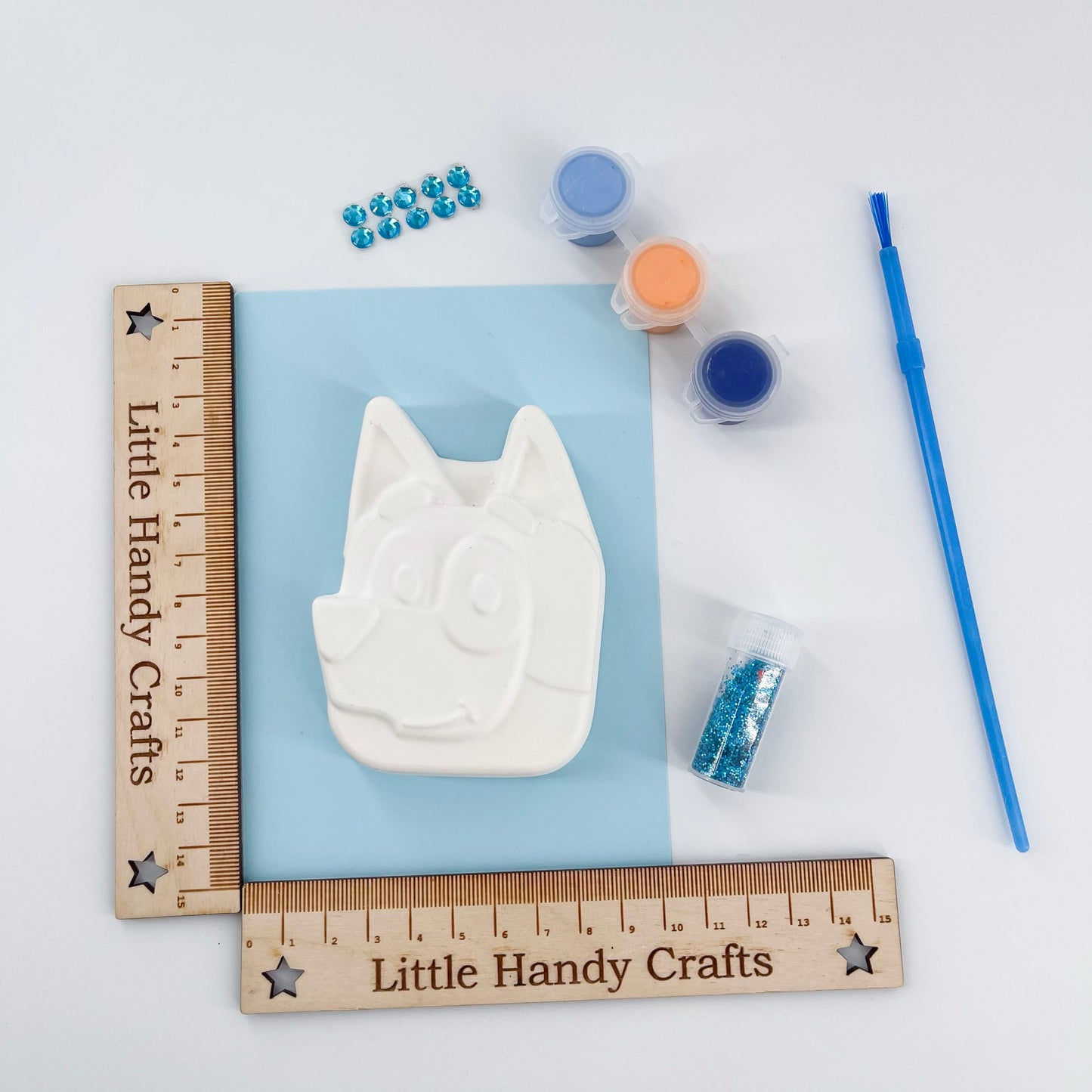 Large Blue Dog Party Bags with Personalised Tags